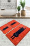 Mijölnir Comfort Juego de Alfombrillas de Baño Rojo (3 Piezas)